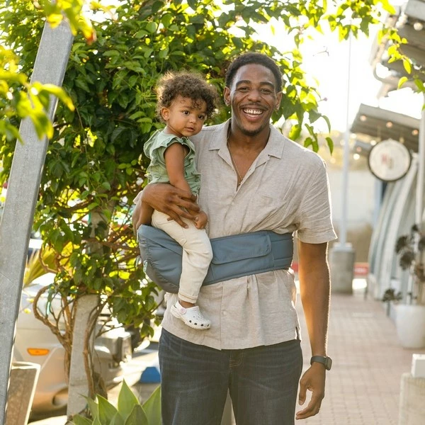 Večfunkcijski nosilec za dojenčke 5-v-1 s sedežem na boku, B-kids, 150300012, 0m+ 5,5–20,4 kg, siv