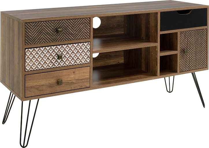 TV omara Boho, oreh, 120x39x64 cm