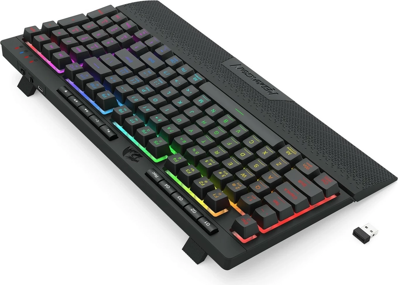 Gaming tipkovnica RGB, brezžična/žična, črna Redragon Shiva 98 Pro K515-Pro