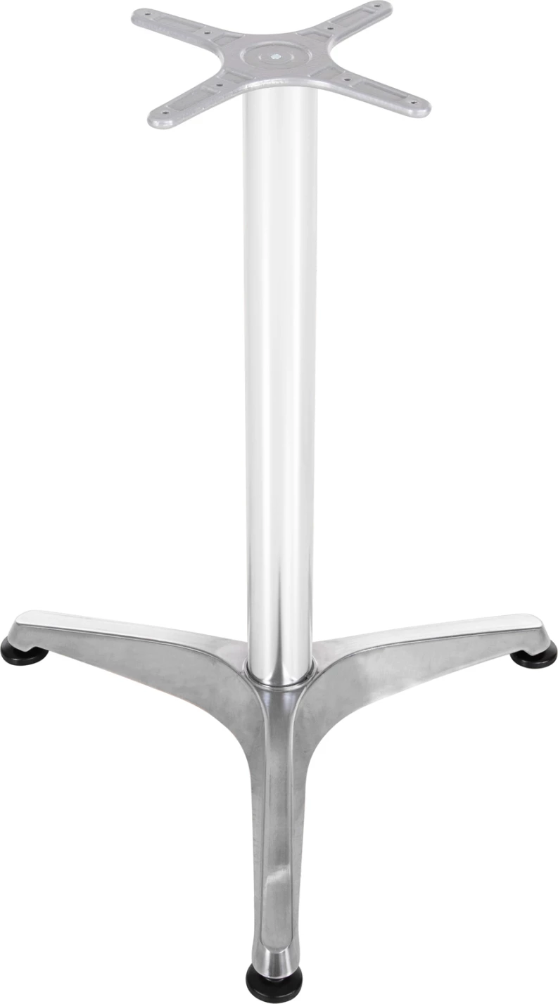 Osnova za mizo FH449.01 aluminijasta v kromu križ 28,5x28,5 cm - dimenzije nog: 54x54x68H cm