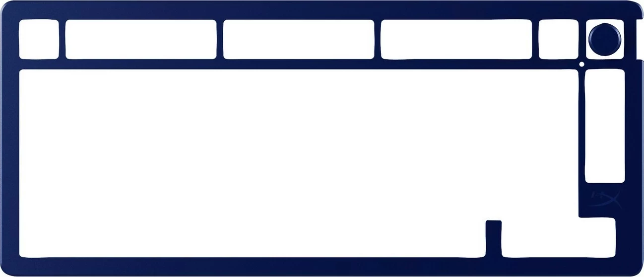 Zgornja plošča iz aluminija, HyperX Alloy Rise 75, mornarsko modra