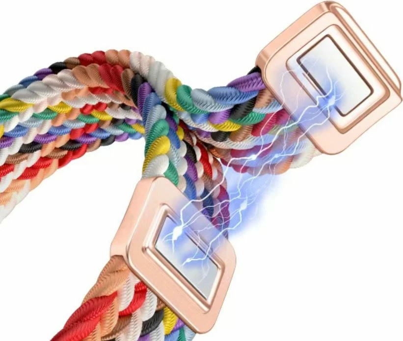 Najlonski pašček za pametno uro, Tech‑Protect NylonMag za Xiaomi Smart Band 8/9/NFC, bež