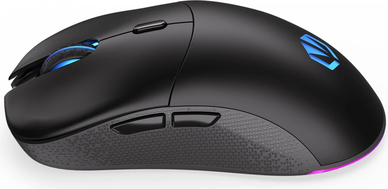Brezžična miška Endorfy Gem Plus, RGB, 1,6 m, črna