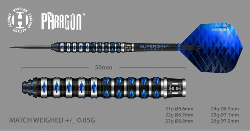 Shigleta 90% volframa Harrows Paragon