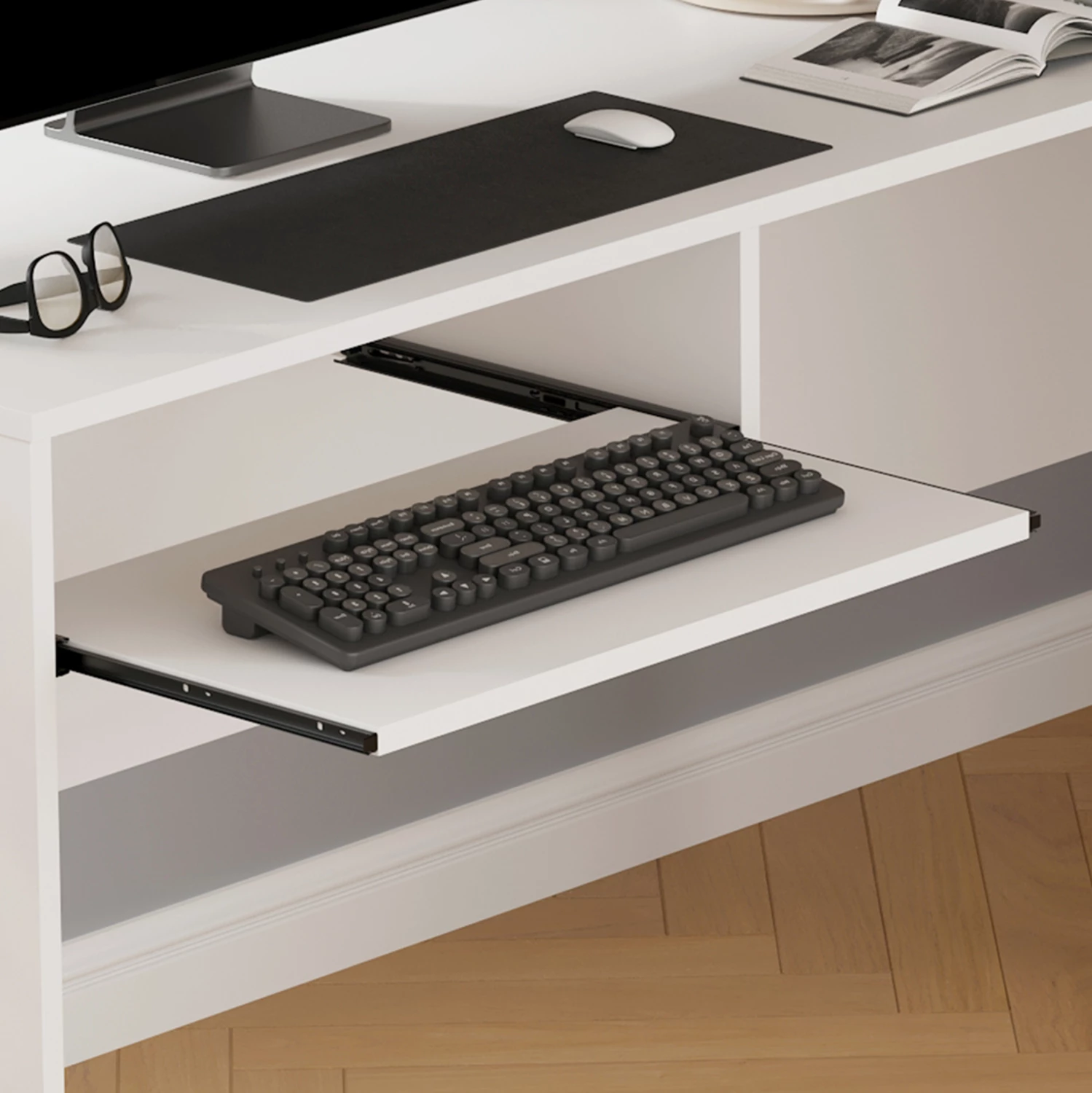 Kotna pisalna miza SHIG FH2135.03 MDF v beli barvi 140x120x75Hcm