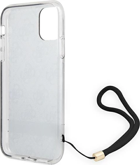 Ovitek za telefon 4G Print Strap za iPhone 11, Guess GUOHCN61H4STW, rjav