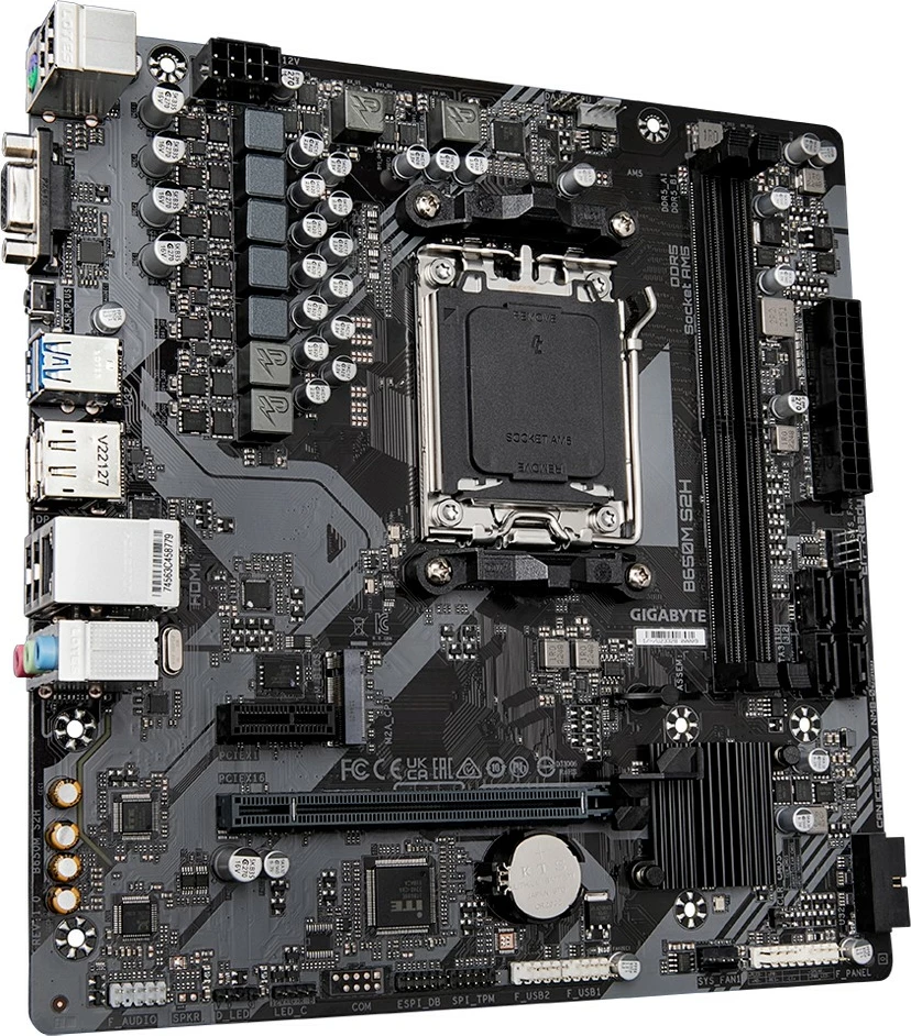 Matična plošča Gigabyte B650M S2H, podnožje AM5, micro ATX