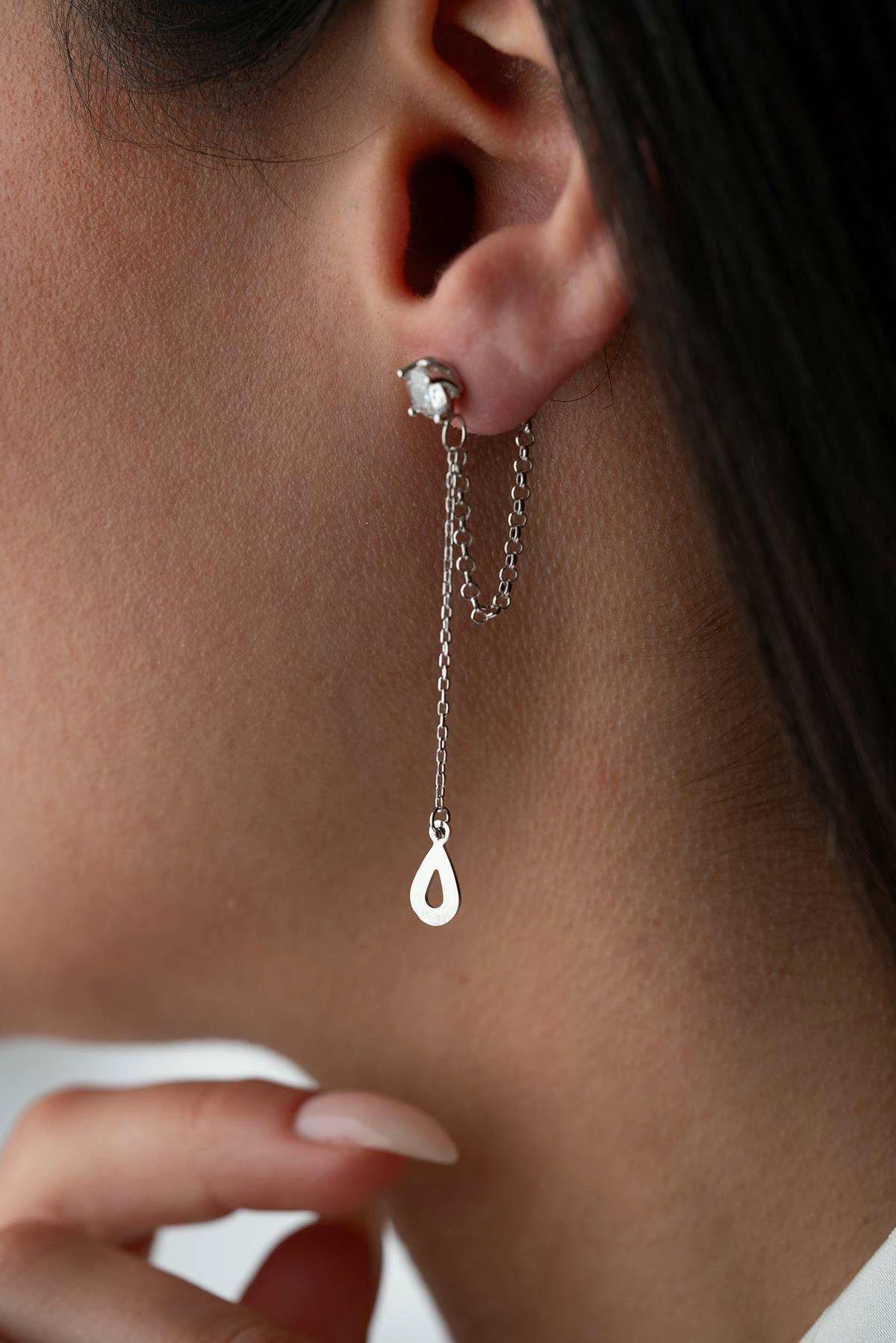 Uhani iz čistega srebra Jumeon, NRZ1000248