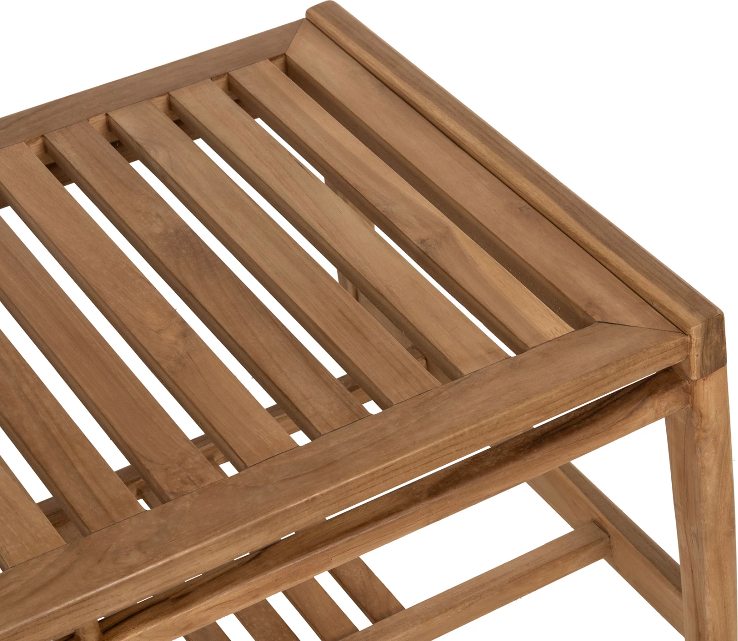 Zunanja garnitura 4 kosov DOVER FH9624 recikliran tikov les-beli blazine