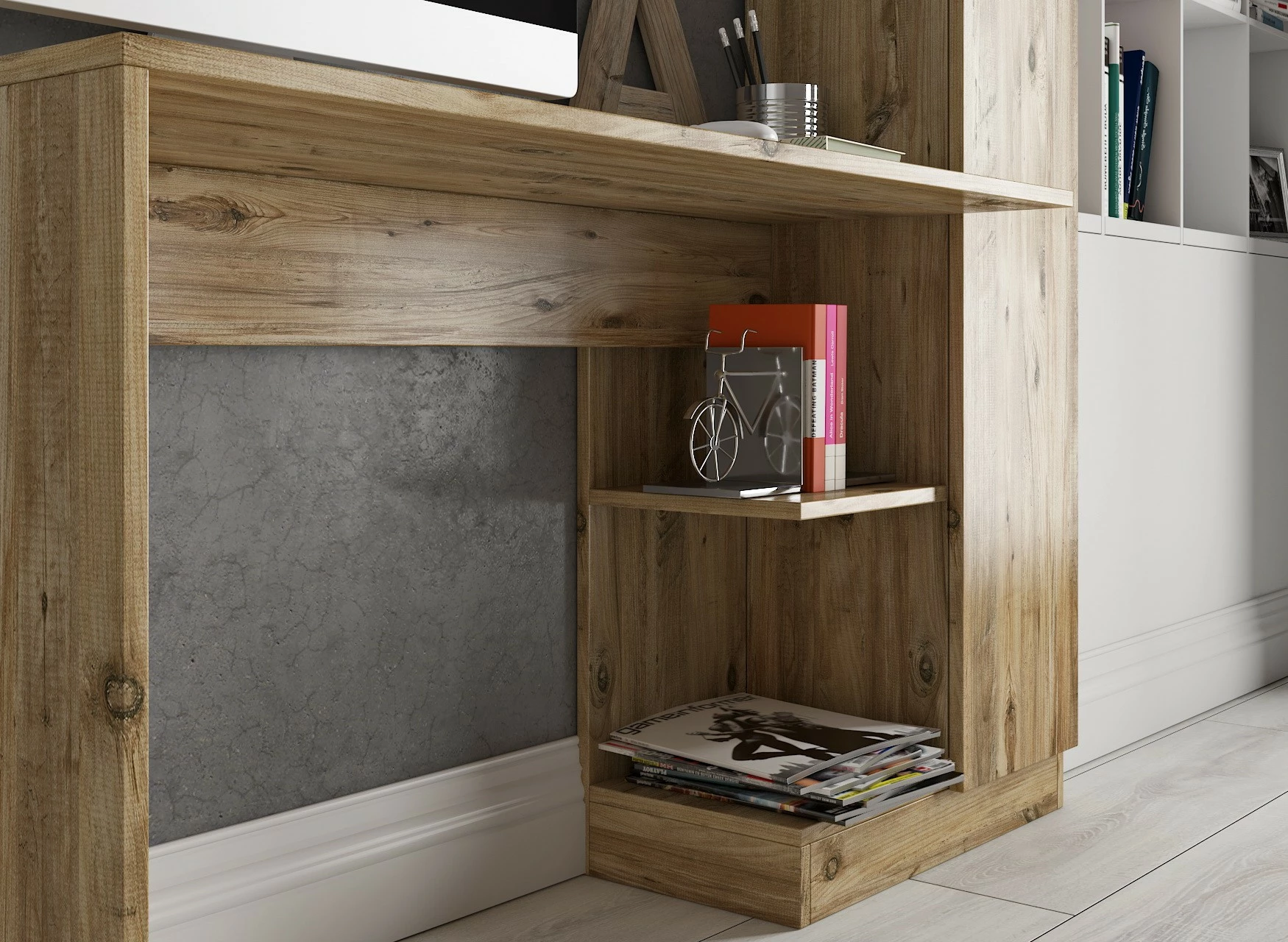 Miza za študij Matilda, Skye Decor, Atlantic Pine