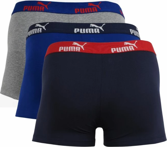 Boksarice za moške Puma, črne/mornarsko modre/sive