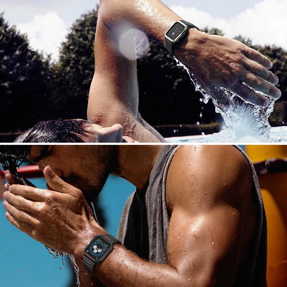 Zaščitni športni pašček Hurtel za Apple Watch 41/40/38 mm, bel