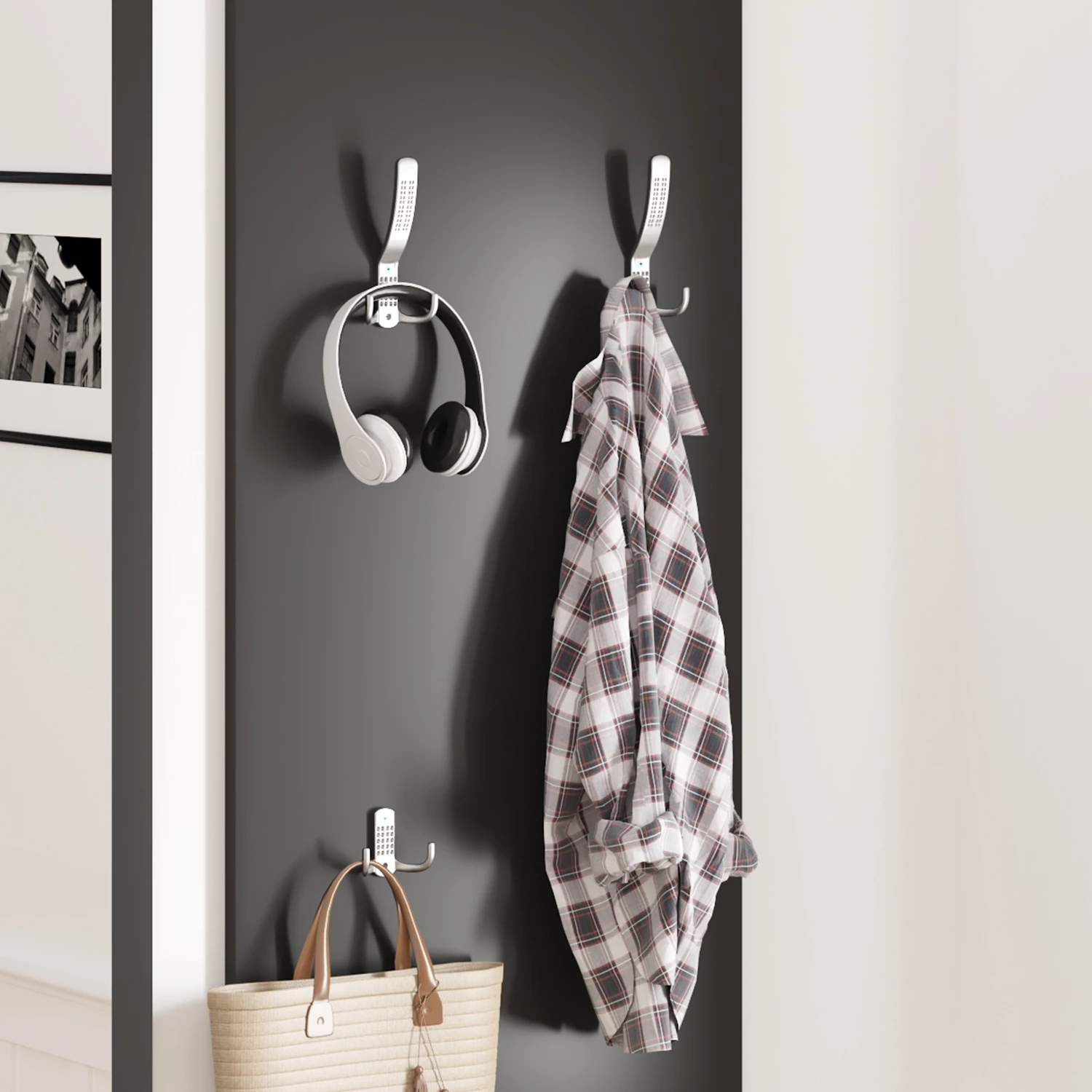 Komplet za predsobo z ogledalom VERN FH2476.02 melamin v wenge 80x27x175Hcm