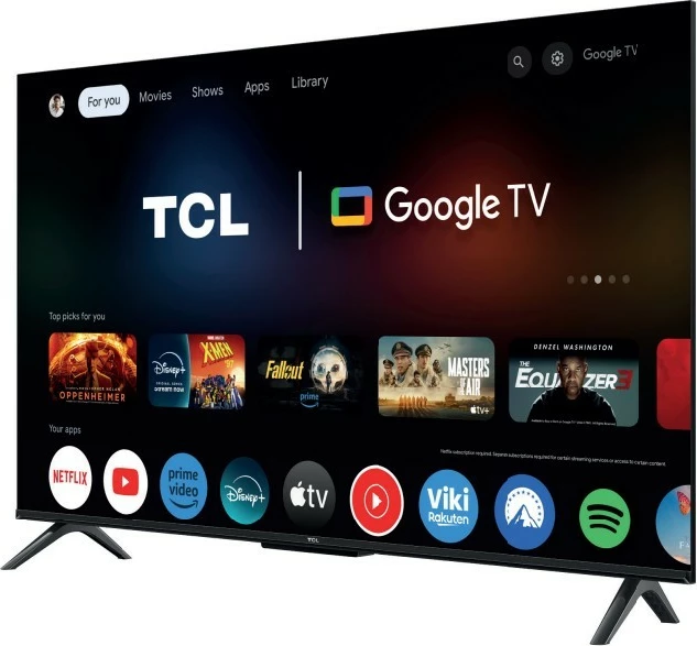 Televizor 50" QLED, Ultra HD/4K, Google TV, črn TCL 50P7K