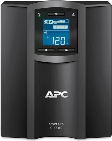 Neprekinjeno napajanje (UPS) APC Smart-UPS C SMC1500IC, 1500VA/900W, stolp, SmartConnect, črno/sivo
