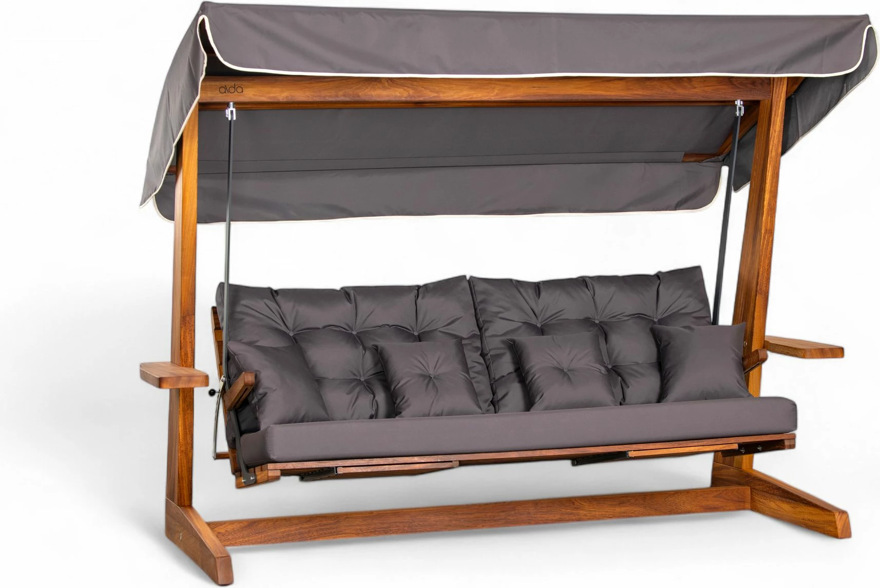 Trosede nihalna vrtna stol, antracit, Skye Decor Luna Deluxe 2600