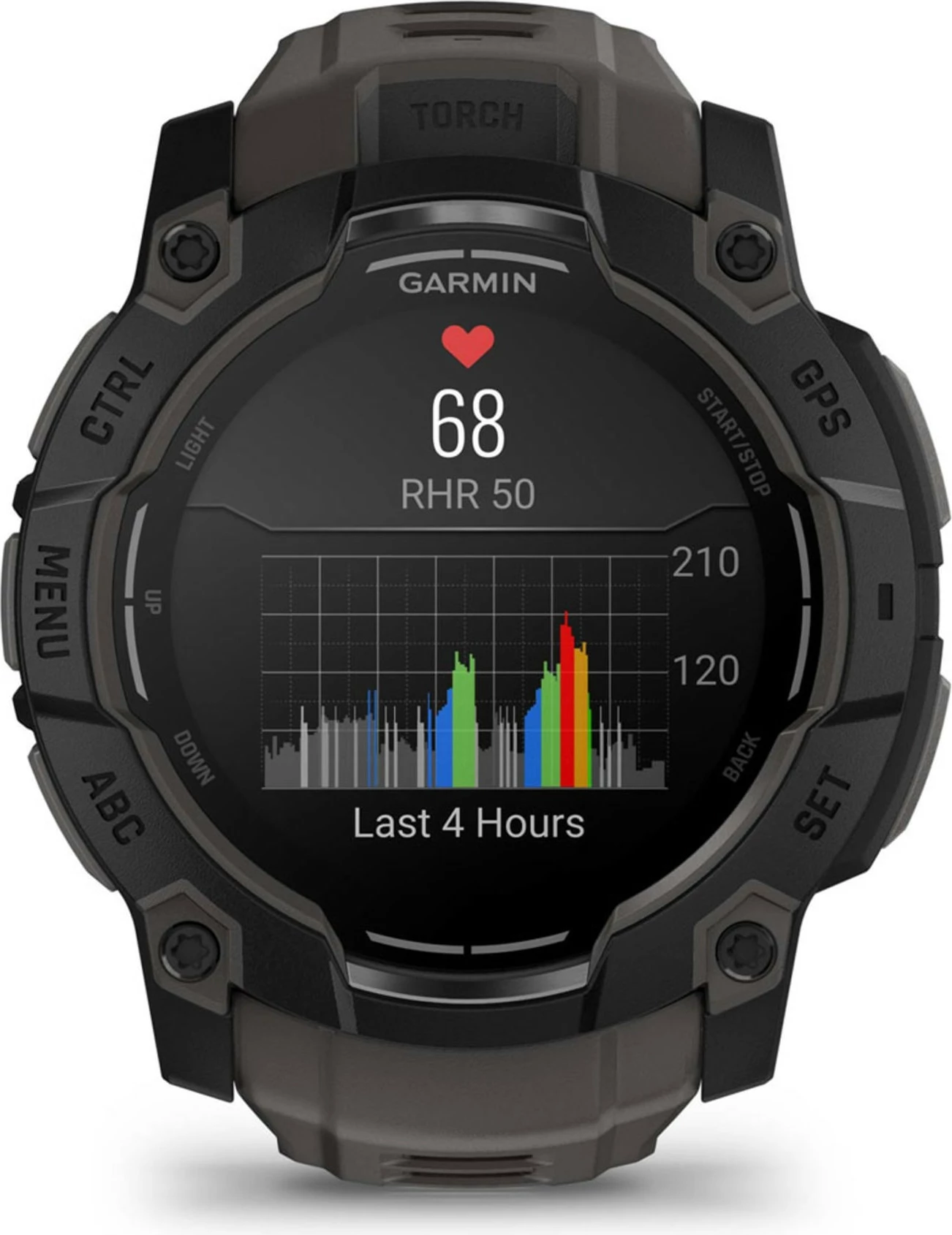 Pametna ura z AMOLED zaslonom Garmin Instinct 3, 4 GB, GPS, črna