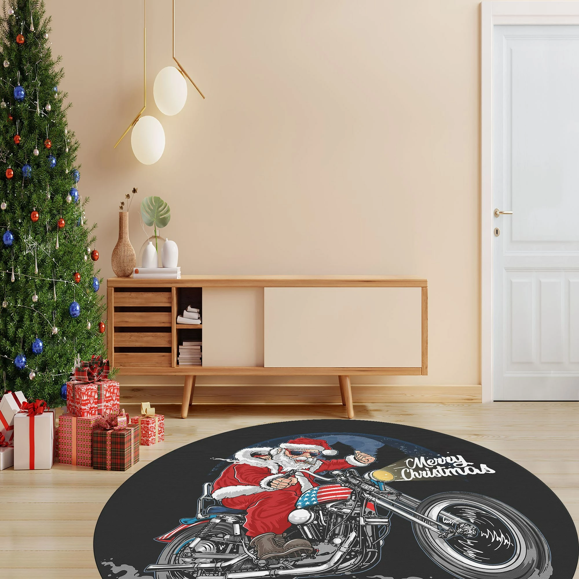 Okrogla preproga, večbarvna, Conceptum Hypnose, Woopamuk456, 80 cm