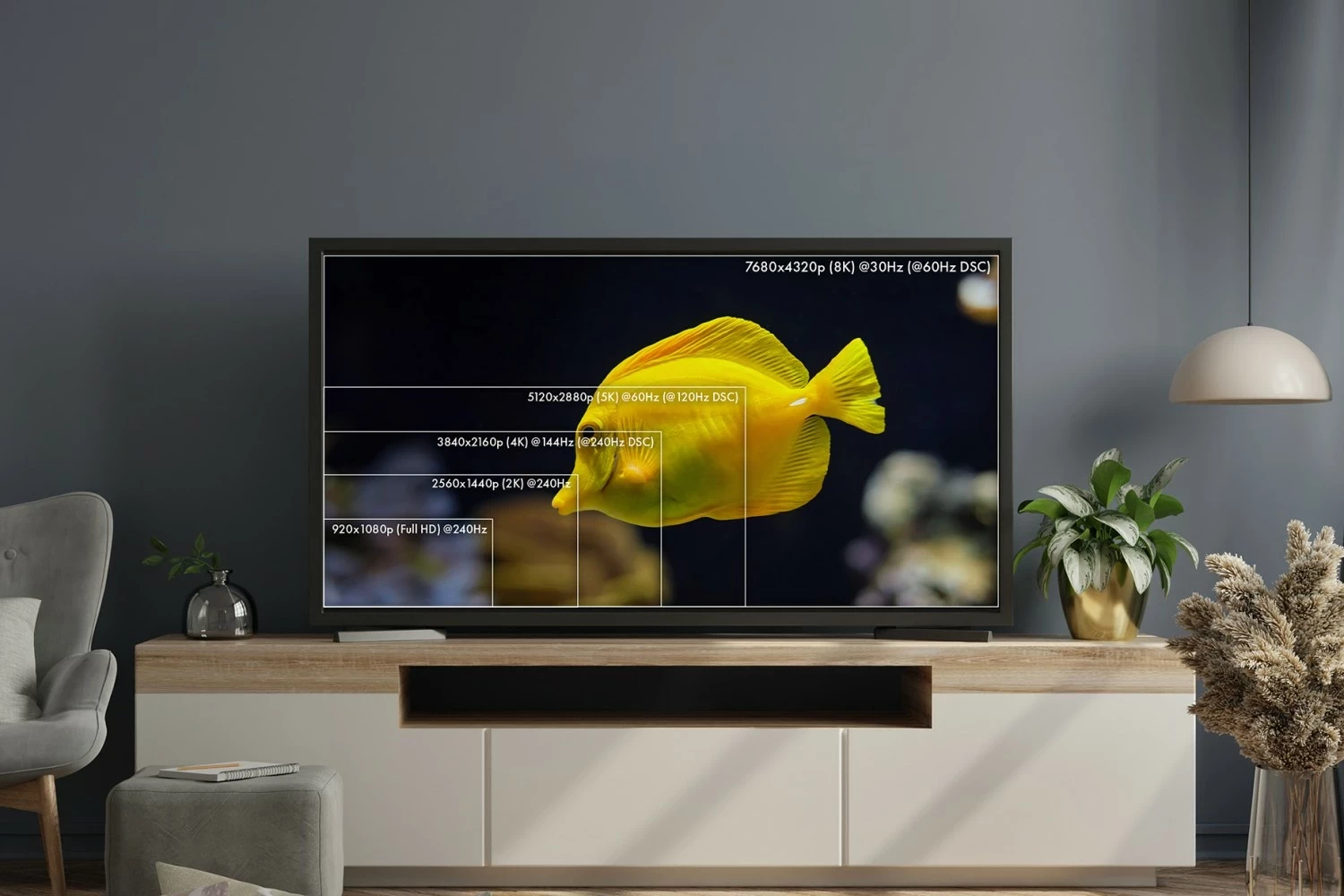 Optični DisplayPort 1.4 AOC kabel Claroc 8K, 15 m, črno-siv