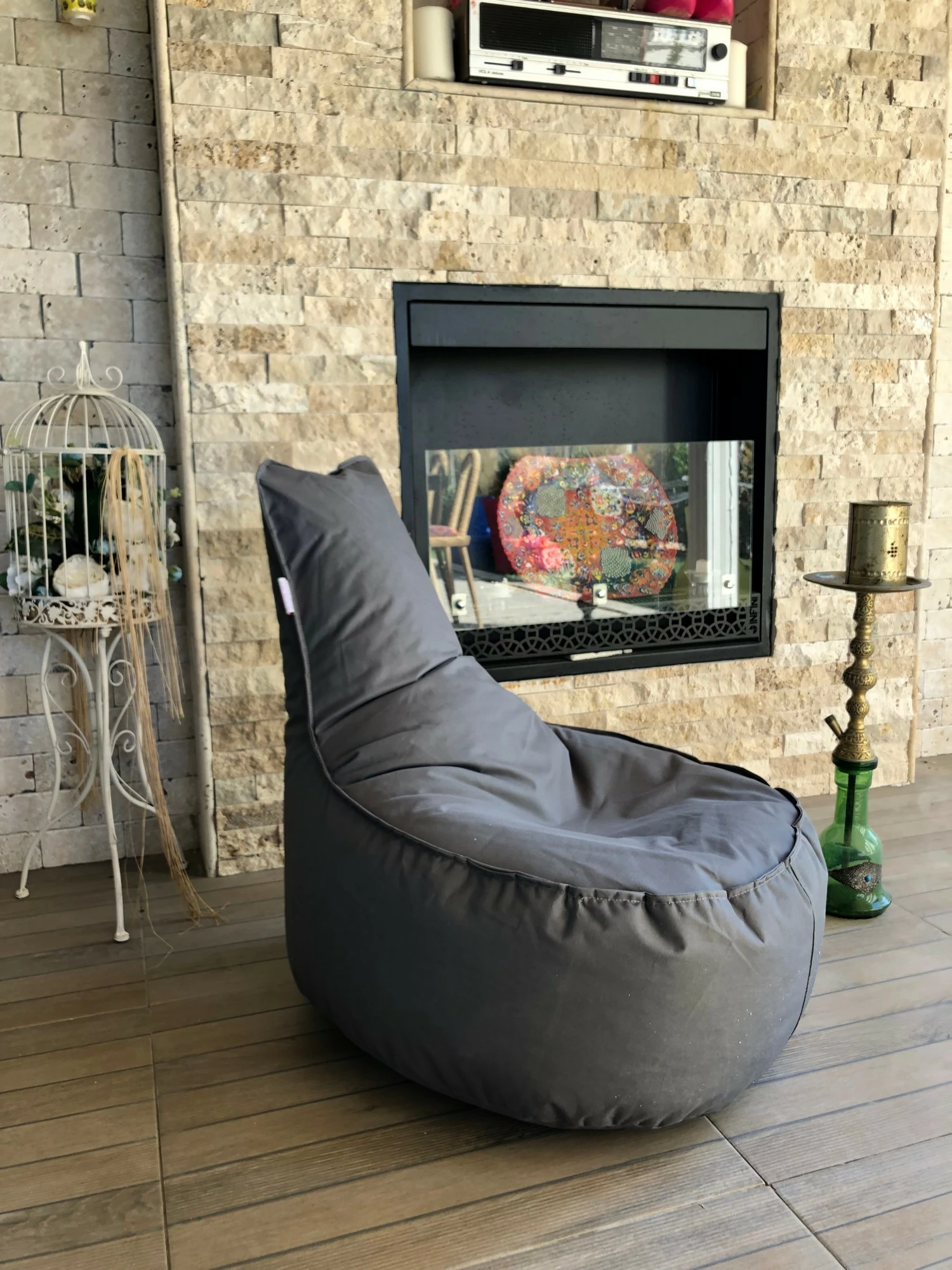 Sedežna vreča siva, Atelier del Sofa, Aktif
