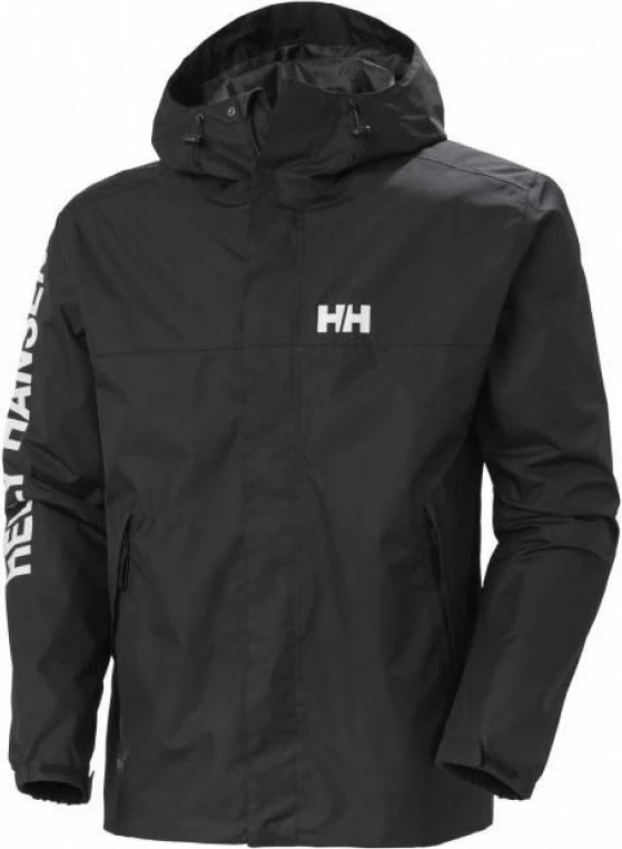 Funkcionalna nepremočljiva jakna Helly Hansen Ervik za moške, črna