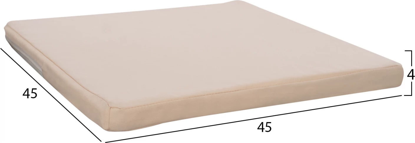 Blazina za stol iz poliestra Chios bež FH11240.01P 45x45x3 cm