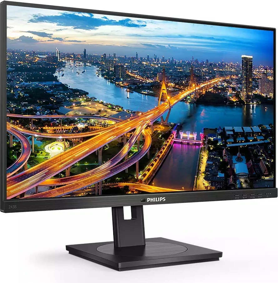 23,8-palčni monitor Full HD s USB-C Philips B Line 243B1/00, črn
