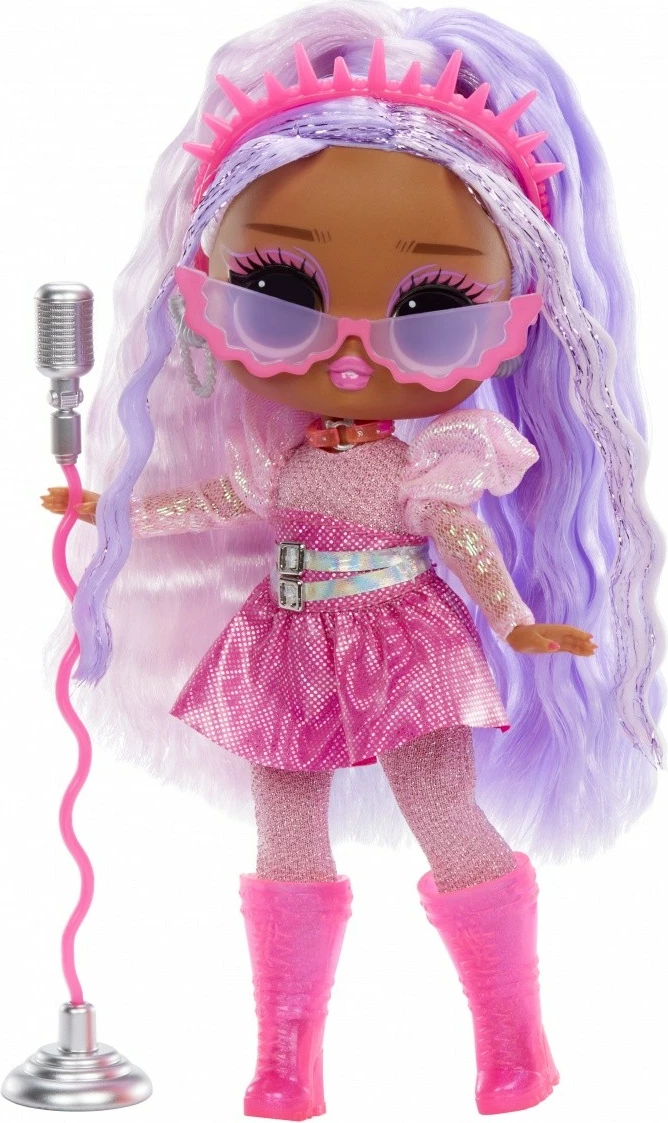 Punčka Neon Pop Stars Kitty K z dodatki, L.O.L. Surprise Tweens, rožnata/vijolična
