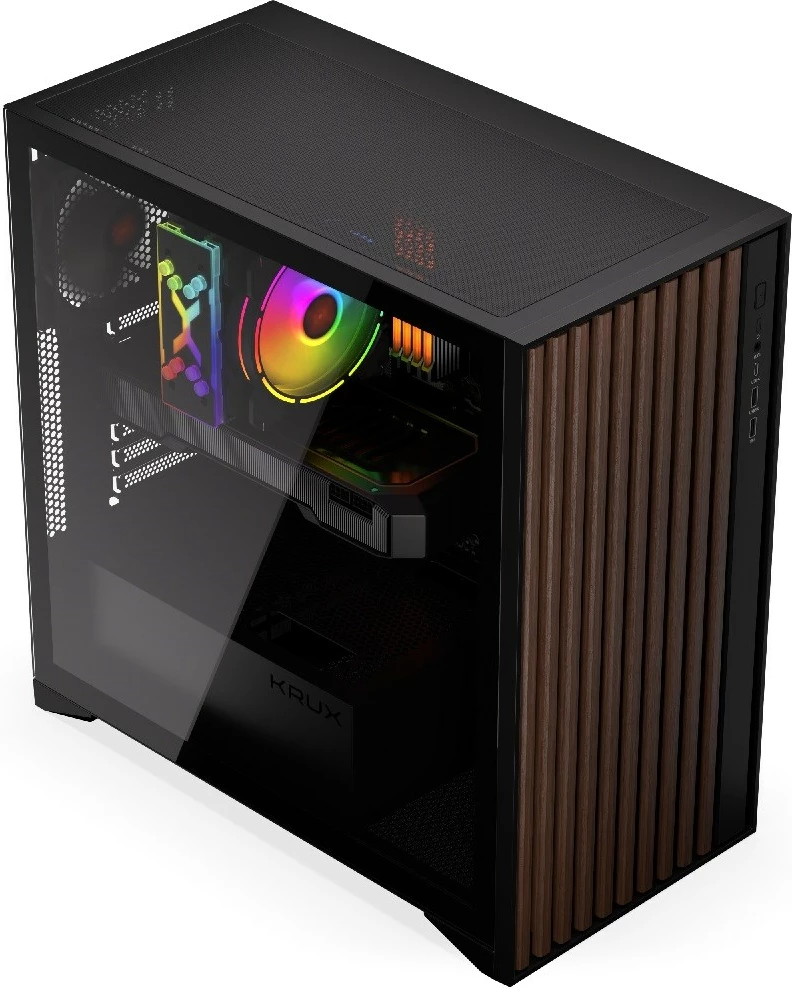 Računalniško ohišje KRUX Palum KRXD008, črno