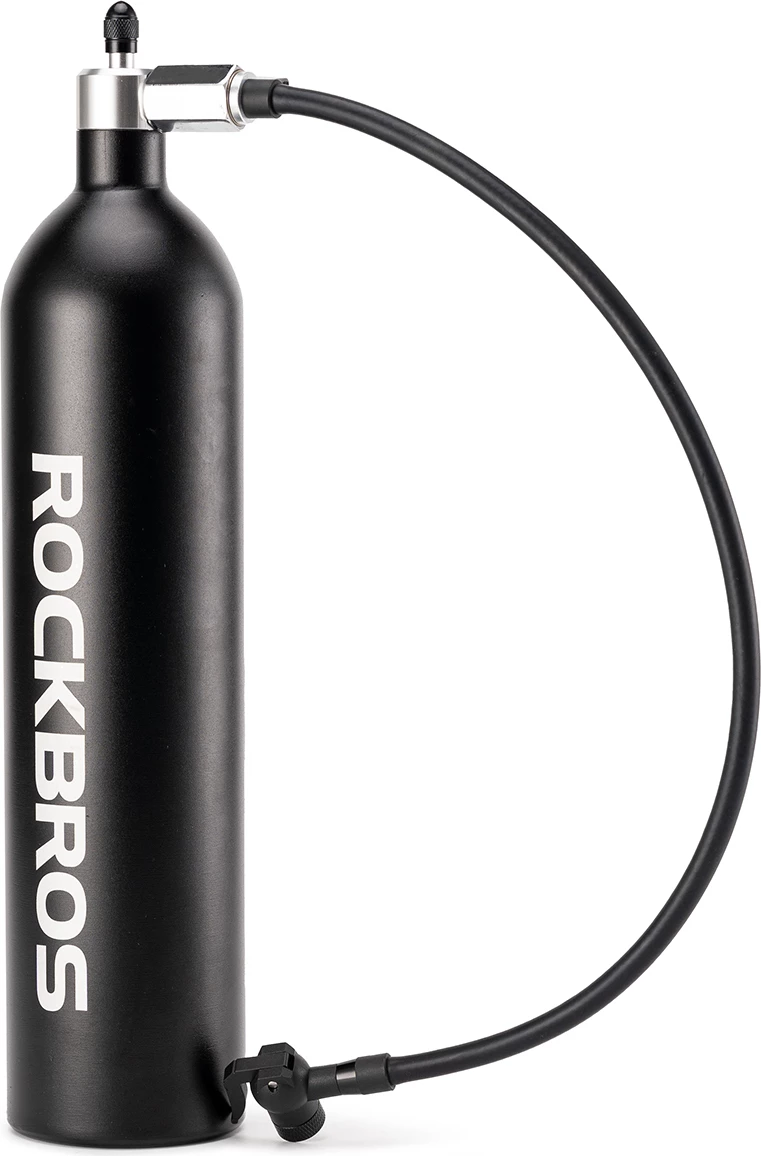 Tlakovni rezervoar za tubeless pnevmatike Rockbros 42310010001, 1,2 L, 200 PSI, črn
