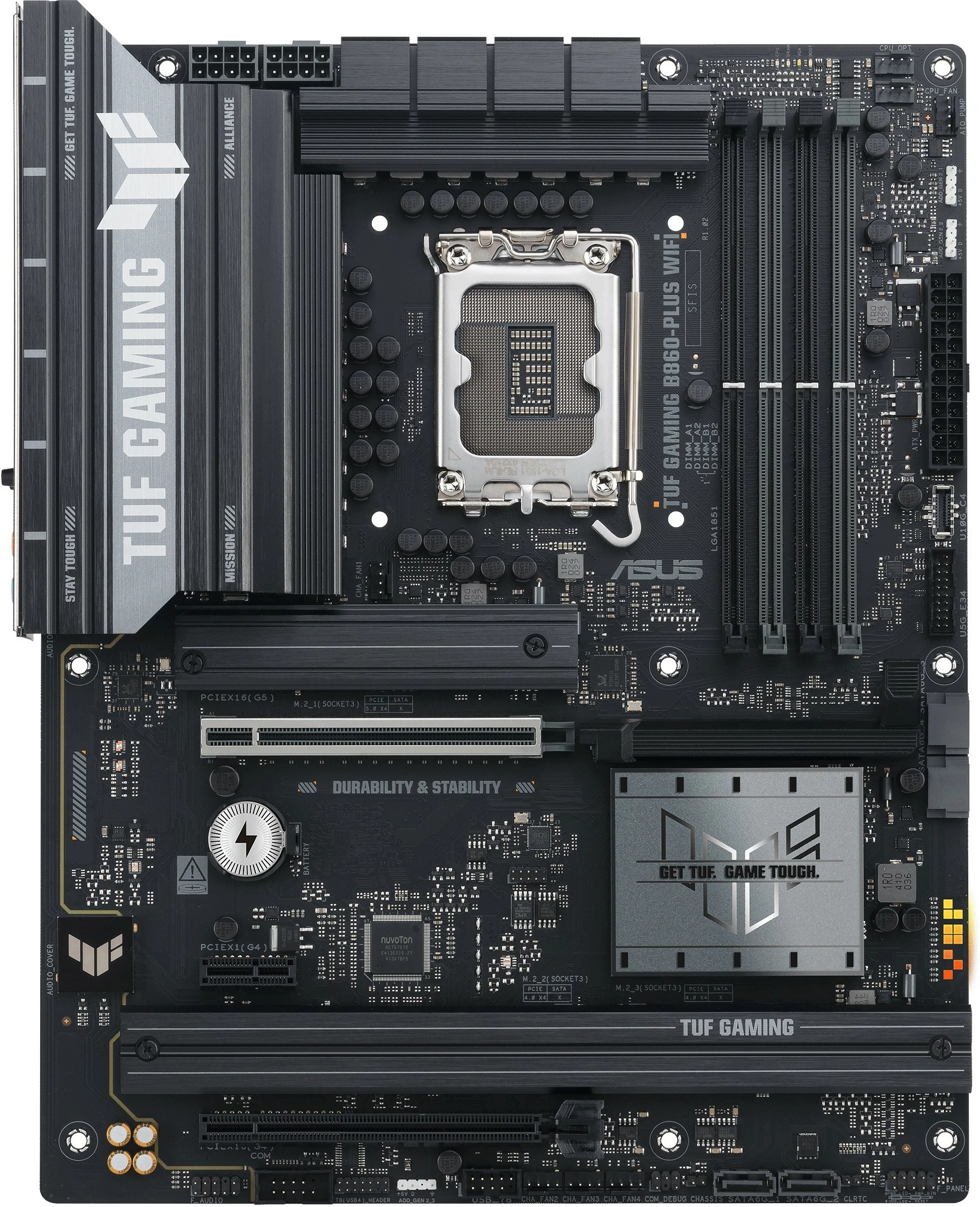 Plošča za matično ploščo ASUS TUF GAMING B860-PLUS WIFI, LGA1851, ATX