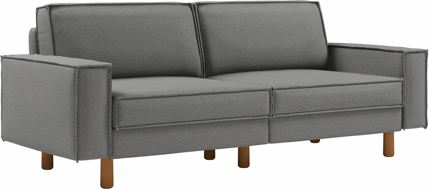 Trosed Atelier del Sofa Sparrow 3, obsidian, orehove noge