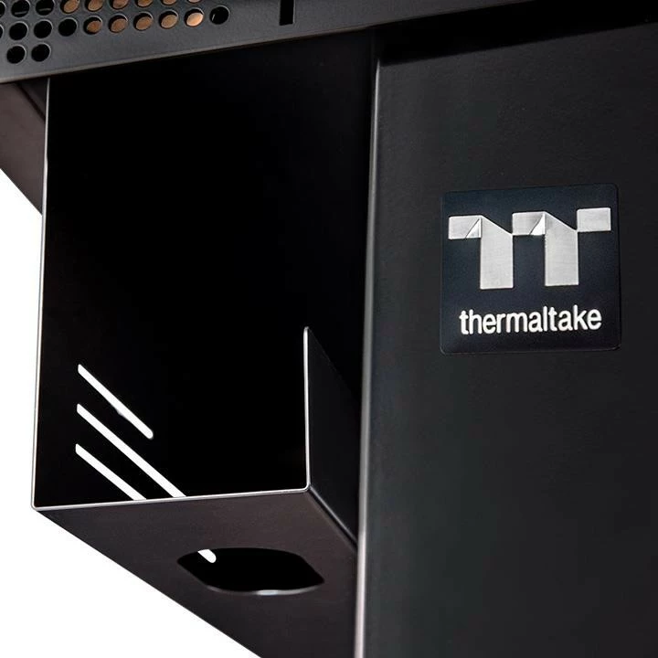 Gaming miza Thermaltake Level 20 Battle Station, LED RGB, črna