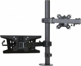 Stojalo za namizni monitor in prenosnik ART RAMM L-24, 13–32", kovina, črno