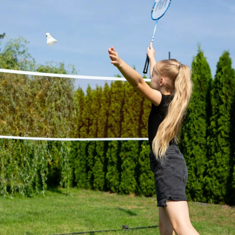 Prenosna mreža za badminton, Meteor, unisex, rdeča