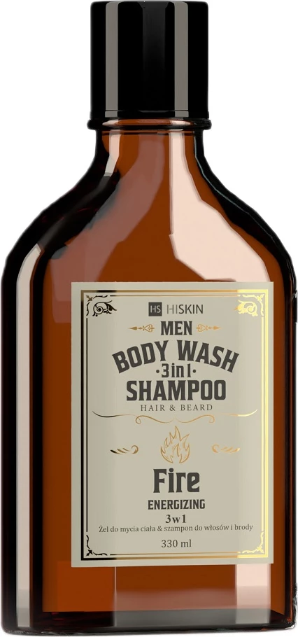 Gel za prhanje in 3-v-1 šampon za moške HiSkin Whisky Body Wash Fire, 330 ml