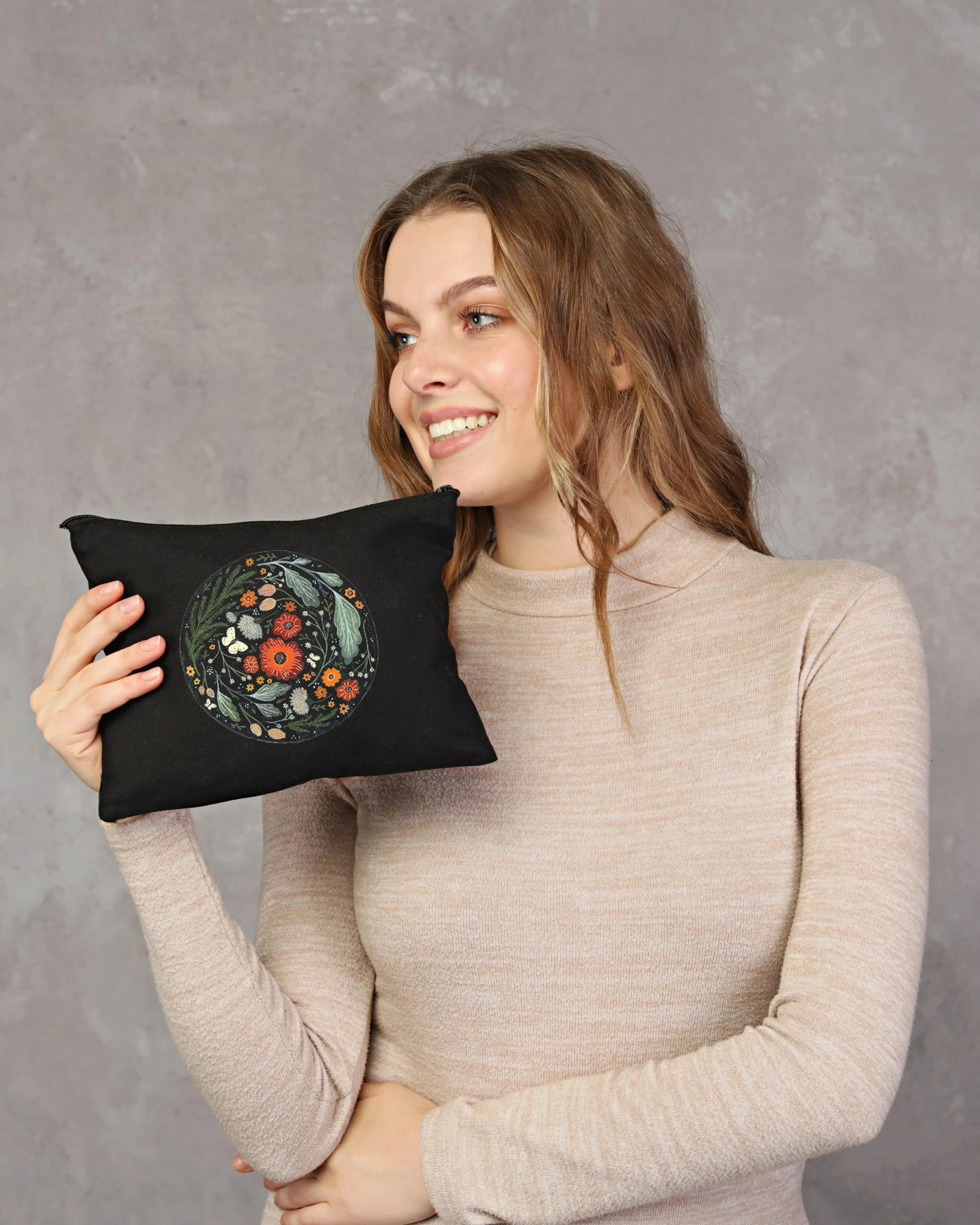 Toaletna torbica za ličila 25x18 cm, črna, Zoozie Bags