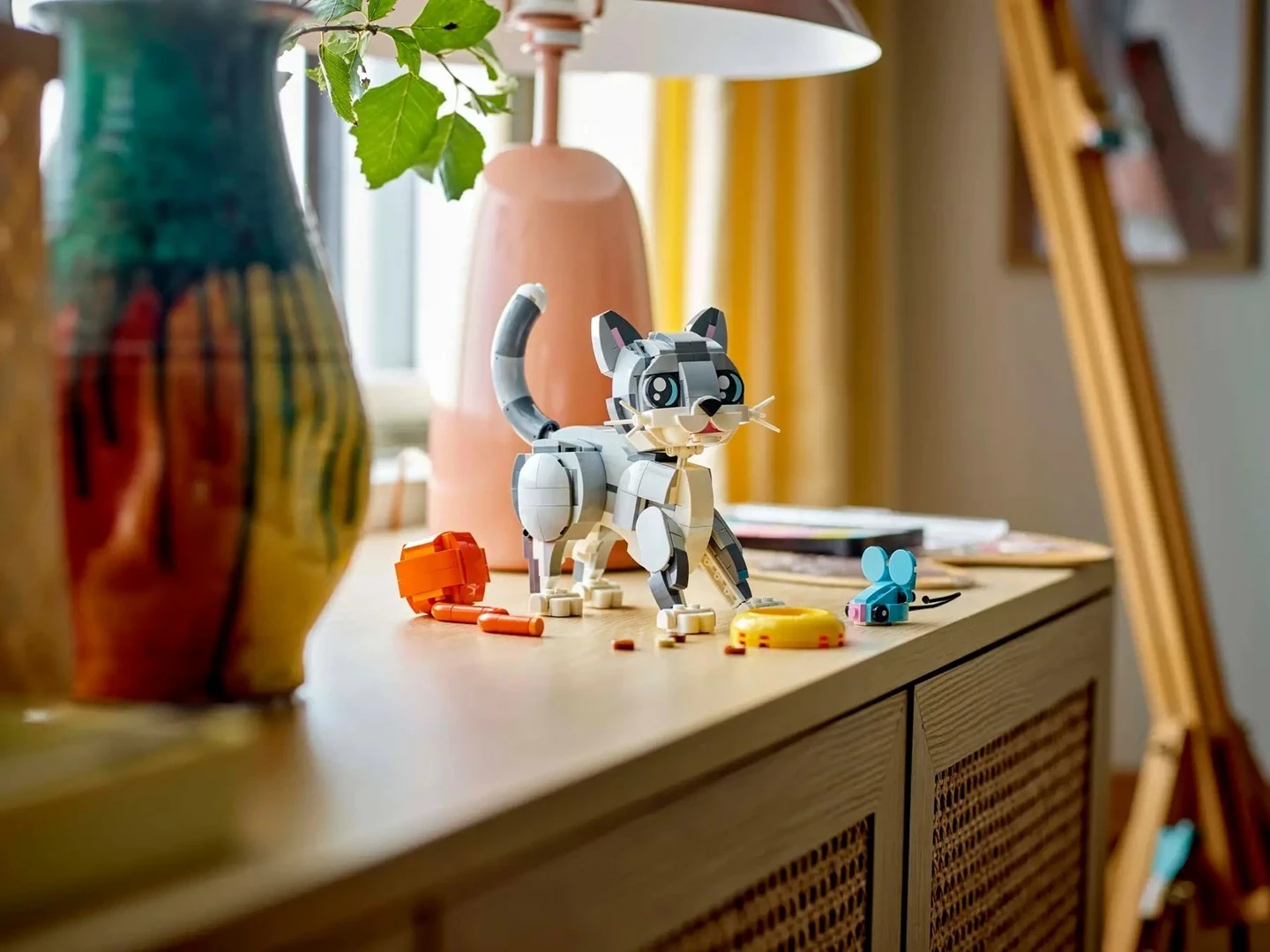 Igriv maček, Set LEGO Creator 3 v 1 Playful Cat 31163, za otroke 8+
