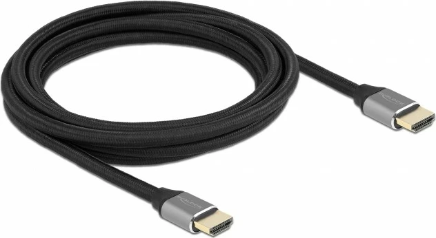 Kabel HDMI DeLOCK Ultra High Speed 3 m 48 Gbps 8K 60 Hz, siv