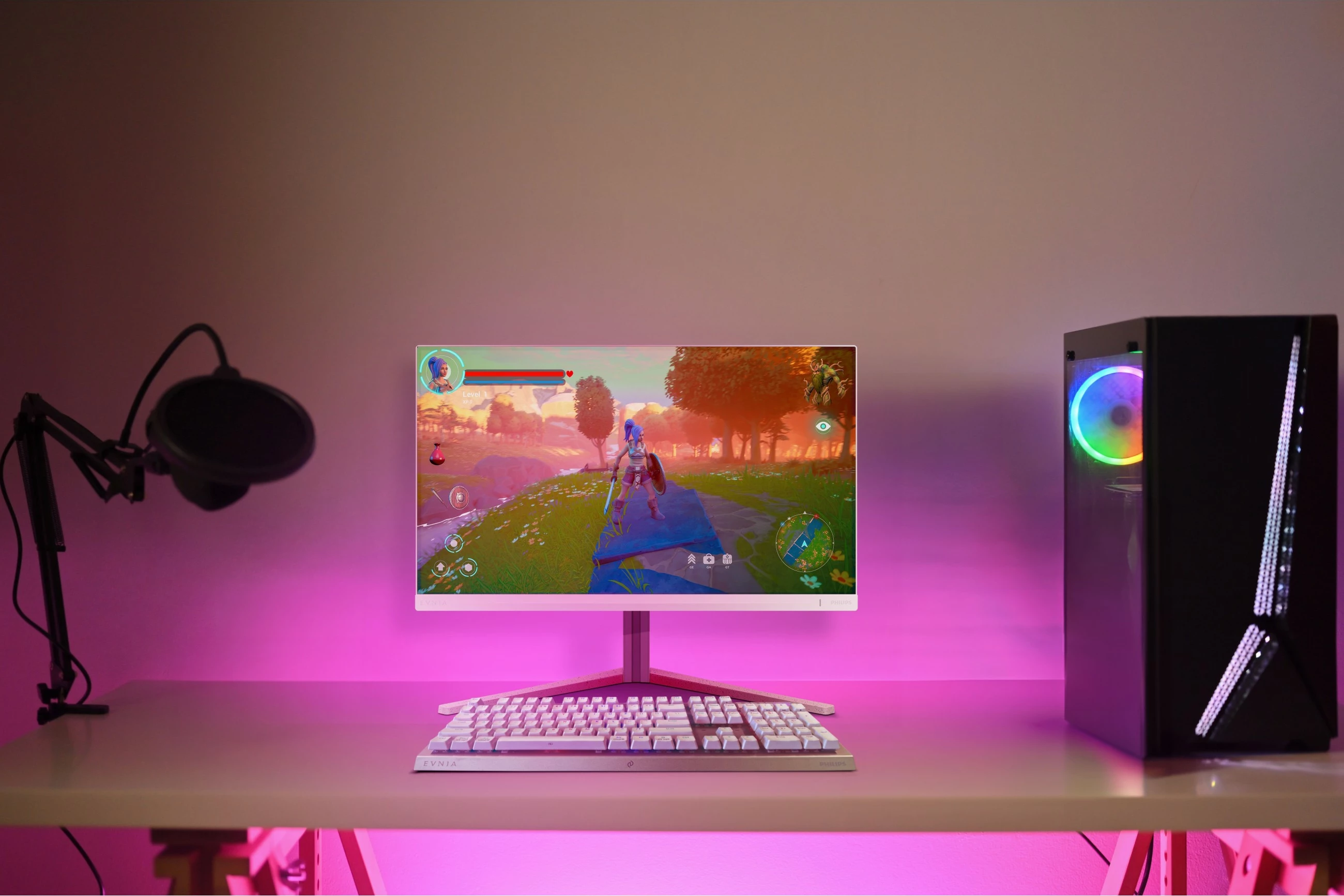 Gaming monitor 23,8" Full HD, 1 ms, 180 Hz, bel — Philips Evnia 24M2N3201A/00