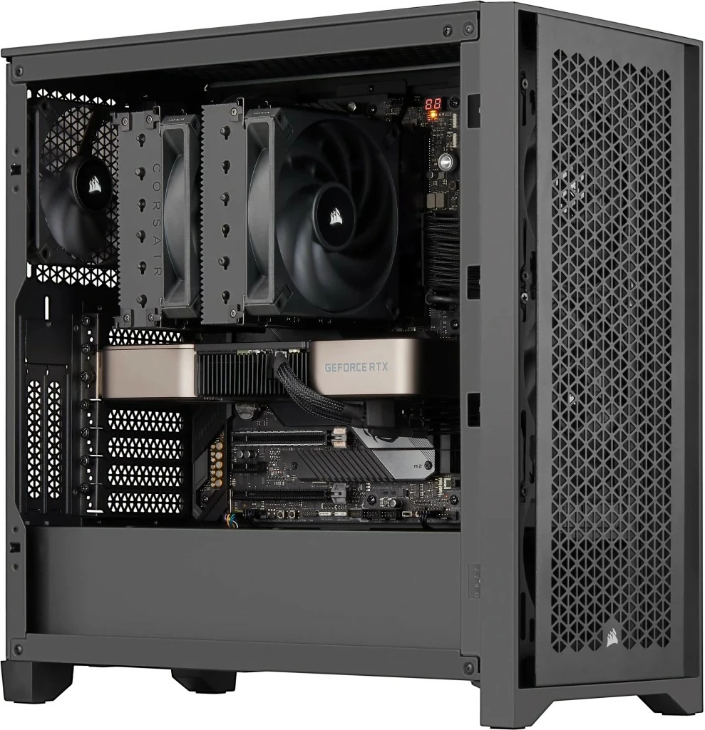 Zračno hlajenje Corsair AF ELITE A115, 2x140mm, za CPU, črno