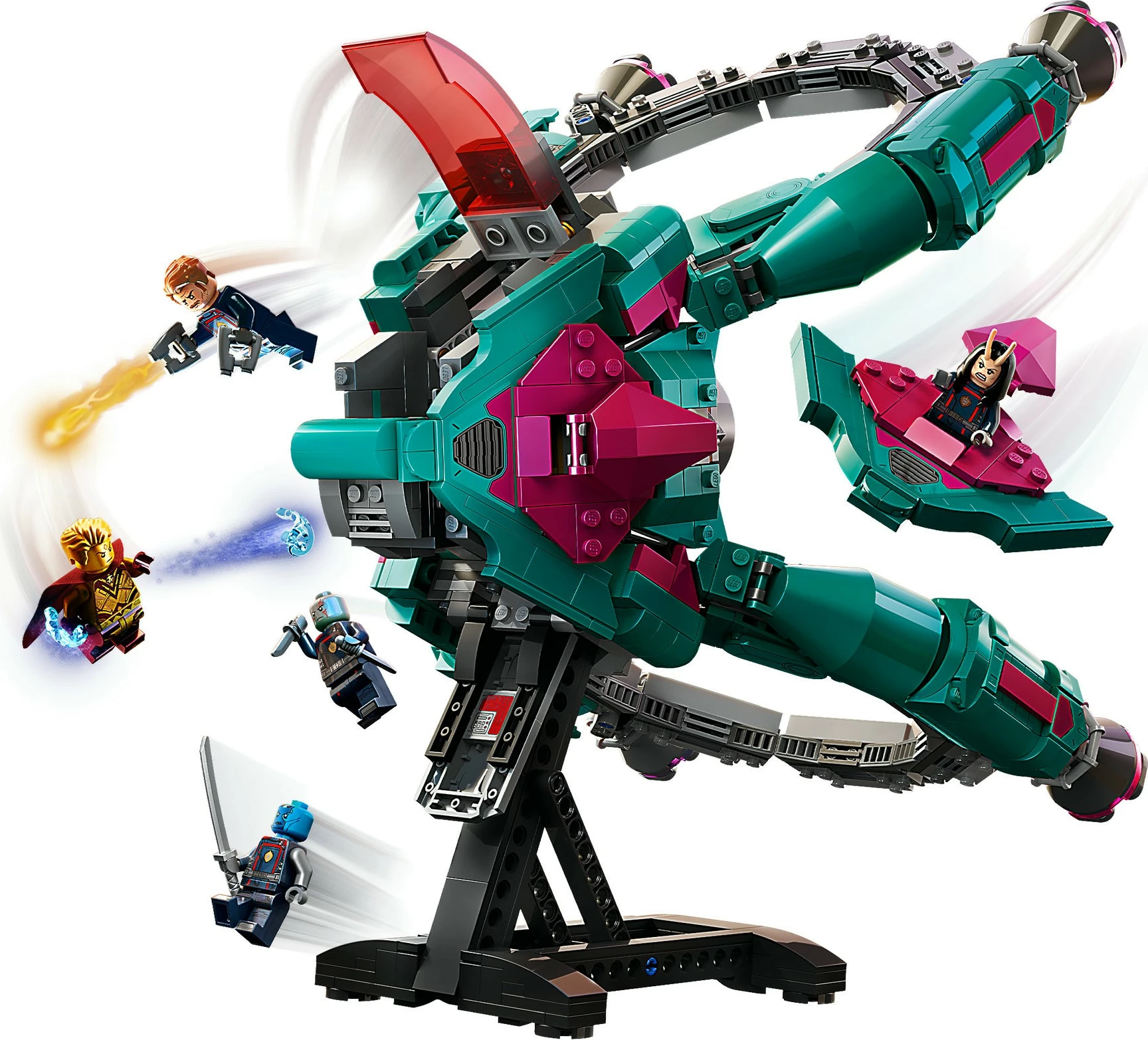 Gradbeni set Novo Guardiansovo plovilo LEGO Marvel Super Heroes, 1108 kosov, večbarven