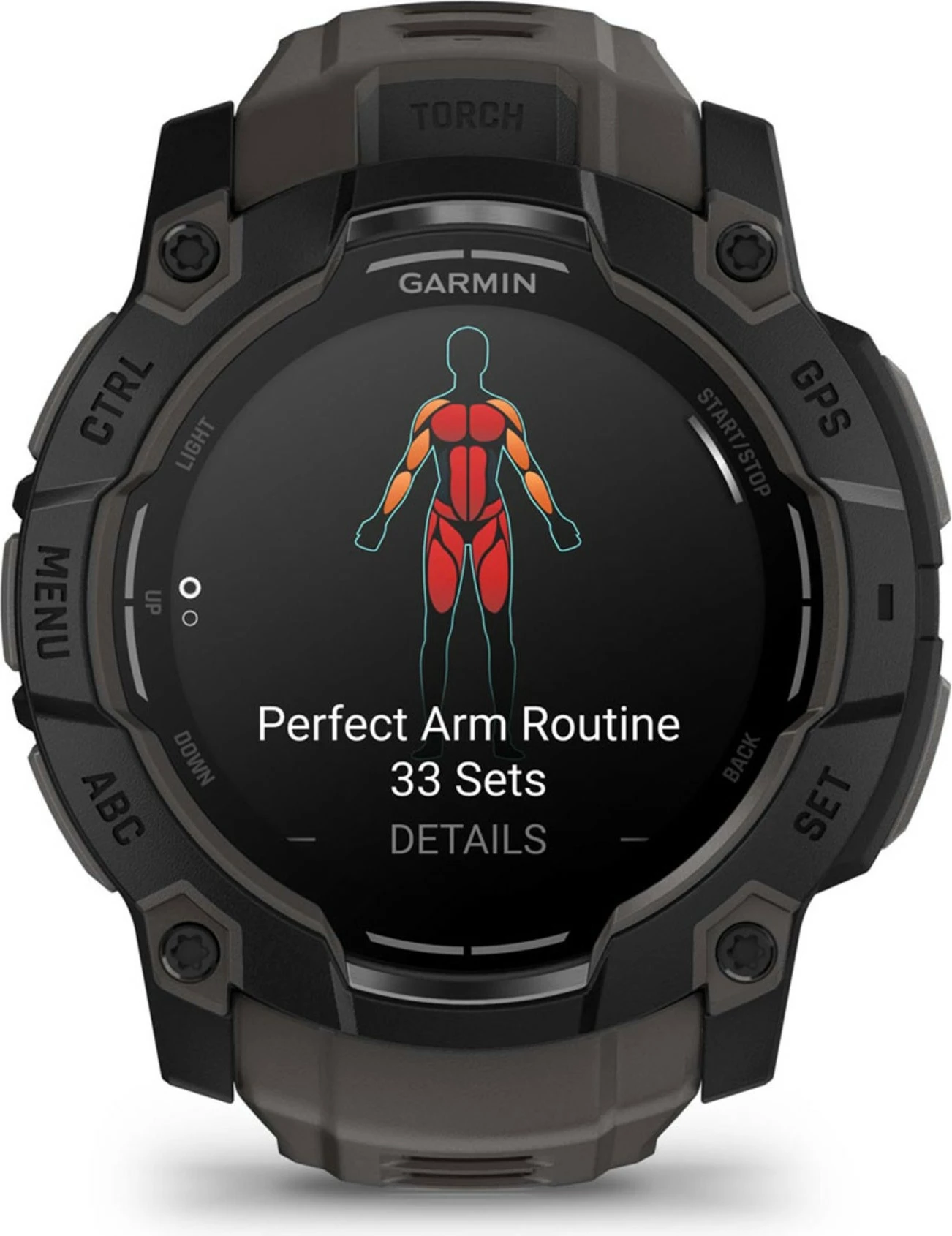 Pametna ura z AMOLED zaslonom Garmin Instinct 3, 4 GB, GPS, črna