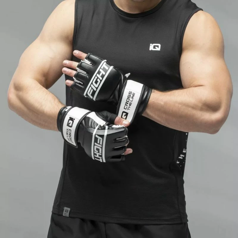 Dlančniki za borilne veščine IQ, za moške in ženske, črni in beli