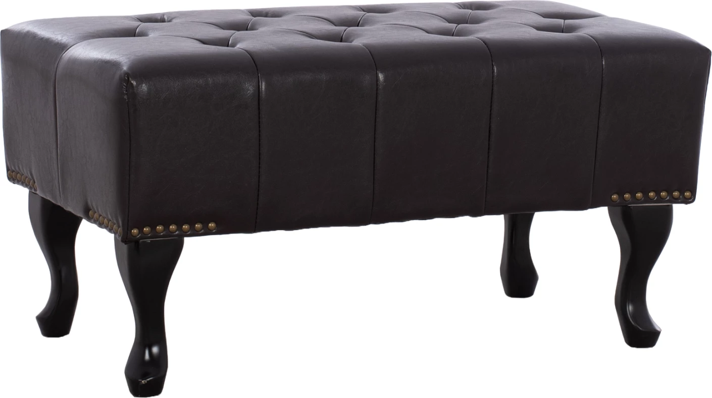 Pianistični stol t.Chesterfield EMMA FH226.01 PU temno rjava 80x44x39Hcm