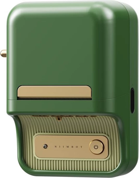 Prenosni tiskalnik nalepk, 300 dpi, širina tiskanja 20–50 mm, Bluetooth, baterija 1500 mAh, temno zelen, Niimbot B21 Pro