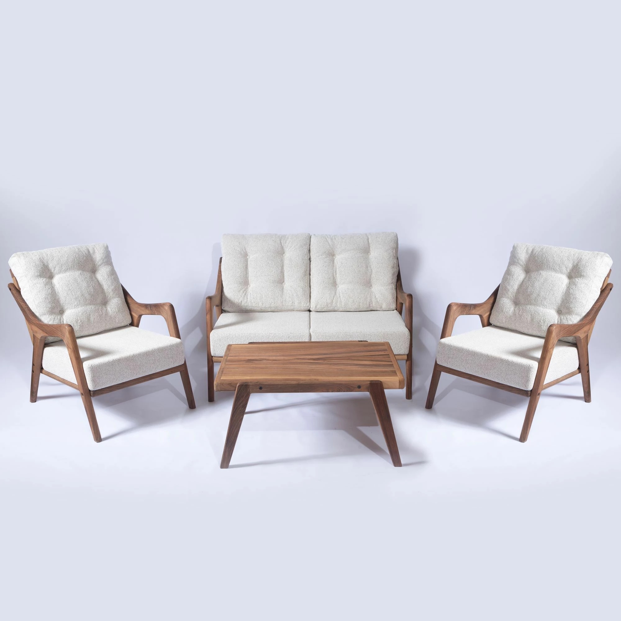 Vrtni set mize in stolov, 4-delni, Skye Decor MYC01, krem