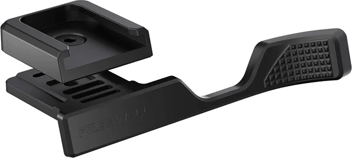 Držalo za palec z cold shoe za Fujifilm X100VI, Freewell FW-FU-XTGB, CNC aluminij, črno