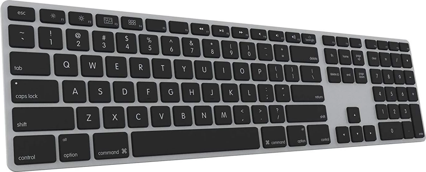 Osvetljena tipkovnica Matias za Mac, vesoljsko siva