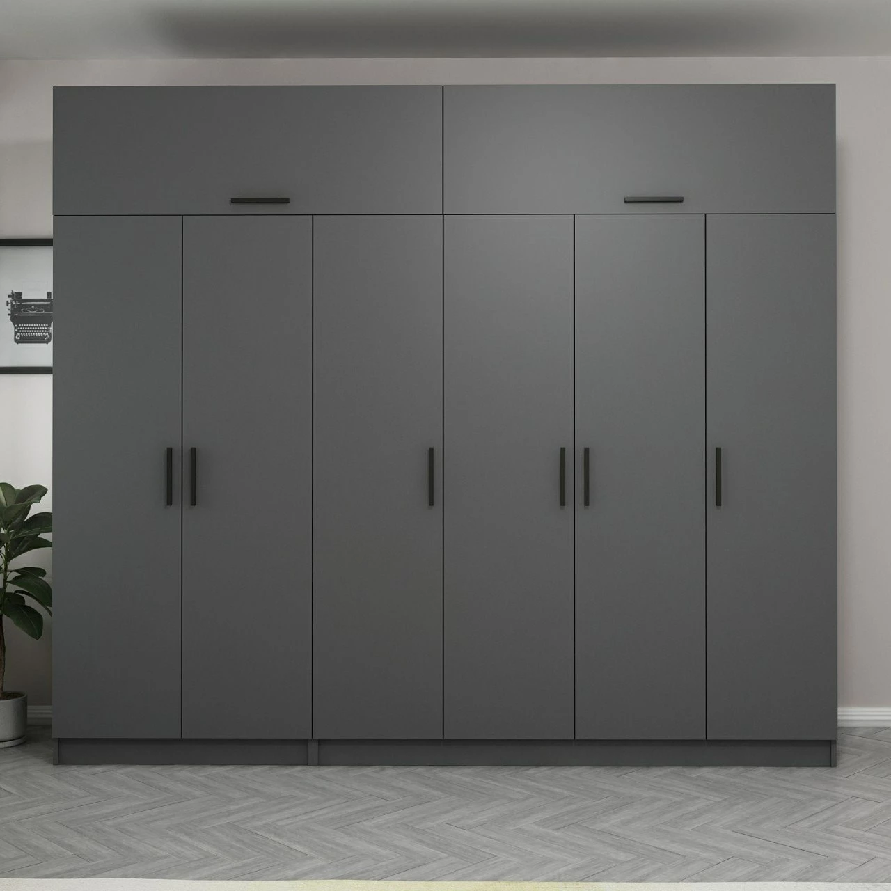 Omara Skye Decor, antracit, 270x255x52 cm